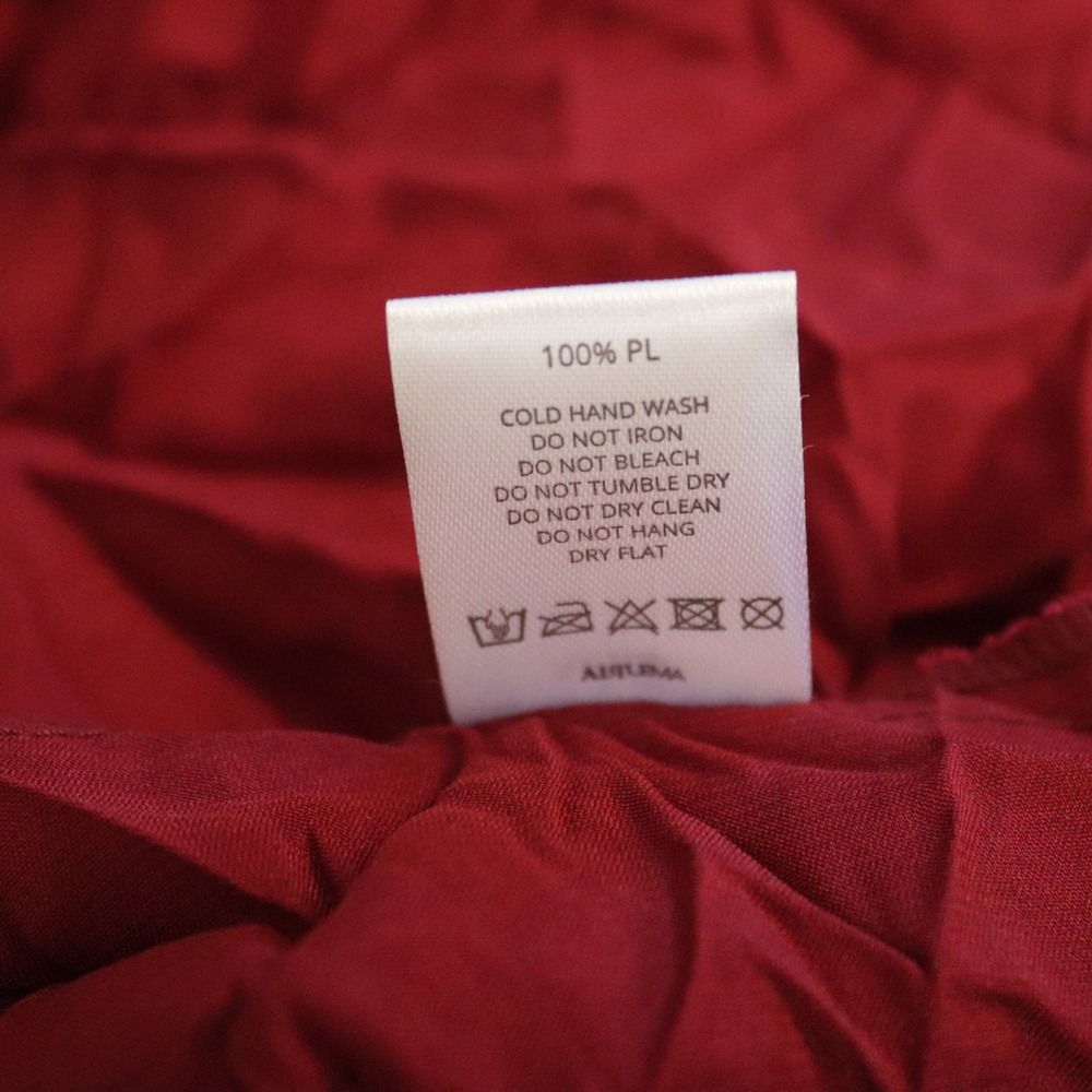 NWT Alquema Metallic Nehru Coat Dress Ruby Red 2 US 12-14 - Picture 12 of 12